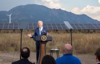 President Joe Biden visits Flatirons Campus of the National Renewable Energy Laboratory in Arvada, Colorado.