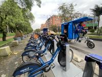 Tembici bicycle rental service in Bogotá, Colombia
