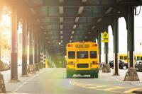 School bus in The Bronx, NY.