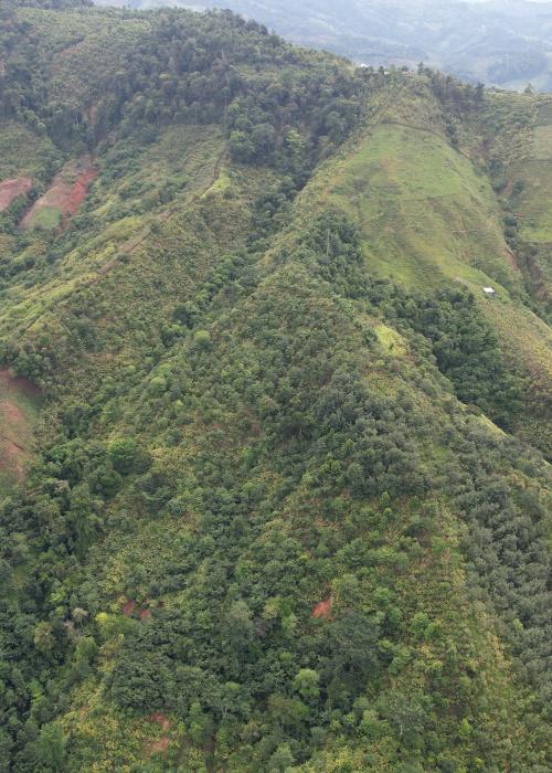 Cerro San Gil mountains in Guatemala.
