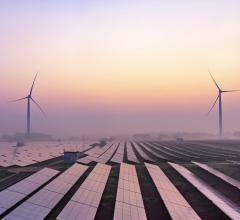 Solar and wind turbines.