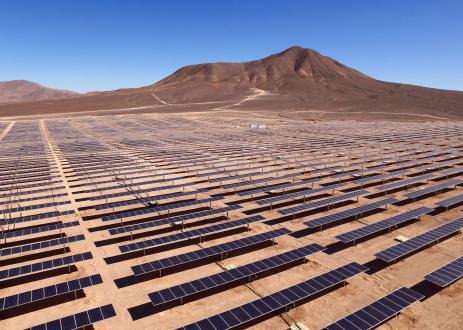 Field of solar panels