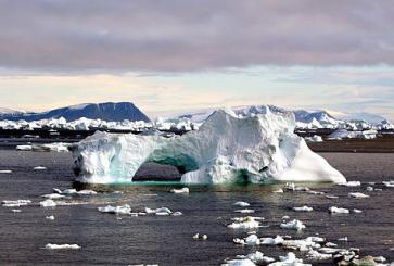 Iceberg with hole