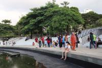 Urban park in Jakarta.