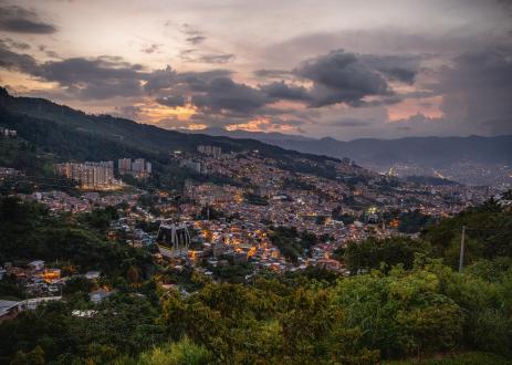 Metrocable in Medellín, Colombia.