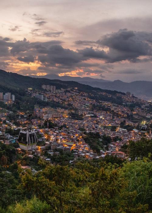 Metrocable in Medellín, Colombia.