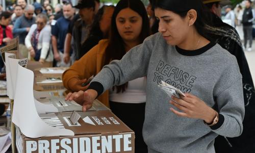 People cast their votes in Mexico's presidential election in June, 2024.