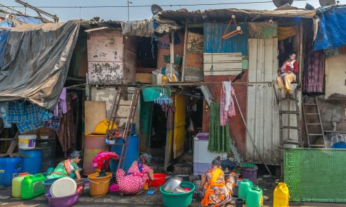 Slum in Mumbai.