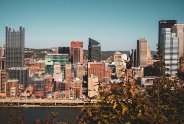 Pittsburgh skyline.
