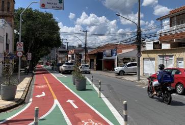 Protected bike lanes.