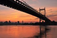 Sunset in Astoria Park.