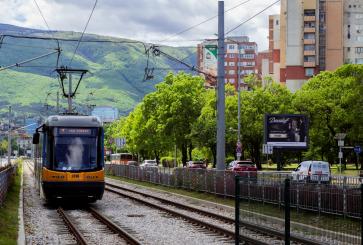 Tram in Bulgaria.