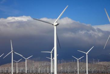 Wind turbines in Southern California