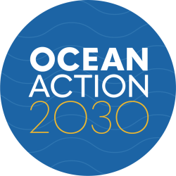 Ocean Action 2030 logo.