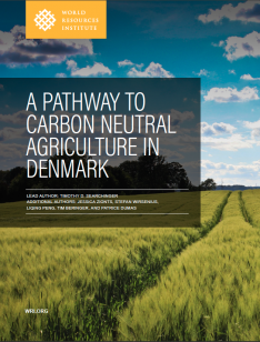 Cover of WRI Report: A Pathway to Carbon Neutral Agriculture in Denmark